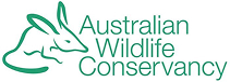 Australian Wildlife Conservancy logo - illustrated native Australian animal silhouette with organisation name in teal green