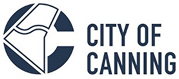 City of Canning local government logo - dark geometric shield icon with City of Canning text
