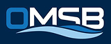 OMSB logo - blue rectangular badge with company acronym text and wave design